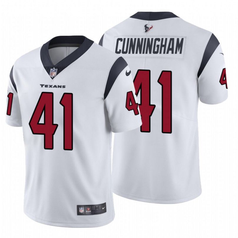 Men Houston Texans #41 Zach Cunningham Nike White Limited NFL Jersey